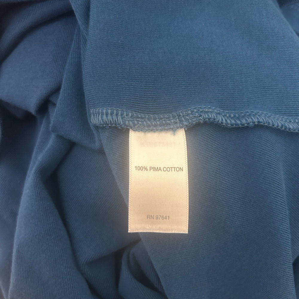 NWOT j jill teal Pima cotton crewneck long sleeve tee size xl - Picture 5 of 7
